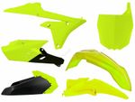  gelb neon/schwarz Plastik-Set