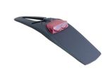 Extension de garde-boue Support de plaque d'immatriculation Extreme Racing avec lumière LED