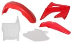 Kit plastiques couleur origine rouge/blanc