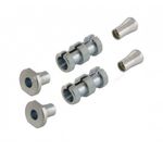  16 - 17mm sølv borede afstandsstykker Styrbøsninger kit