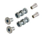  Perforer afstandsstykker 16 - 18mm sølv Styrbøsninger kit