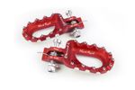 Repose-pieds Hard Rock aluminium rouge