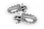 Repose-pieds Hard Rock aluminium argent