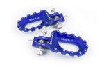 Repose-pieds Hard Rock aluminium bleu