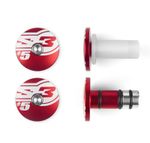 Embouts de guidon s End 5 Ø14mm rouge