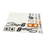 Planche de stickers BLANC 590x420 mm