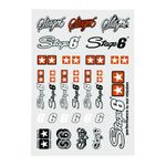 Planche de stickers LOGO