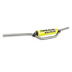 Guidon MOTO CROSS MX - ENDURO ALU 2014 T6 DIAM 22,2mm L800mm H86mm TITANE RENFORT - MOUSSE JAUNE