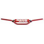 Guidon MOTO CROSS MX - ENDURO ALU 2014 T6 DIAM 22,2mm L800mm H86mm ROUGE RENFORT - MOUSSE