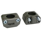  UNIVERSAL ALUMINIUM DIAM 28.6mm TITANIUM PAIR Handlebar clamp