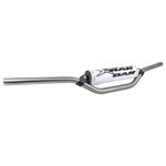 Guidon MOTO CROSS MX - ENDURO ALU 2014 T6 DIAM 22,2mm L800mm H86mm TITANE RENFORT - MOUSSE BLANCHE