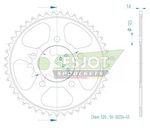  Cour RFE - 1333 45 - BLK 50 - 32224 45 10629 - 45 - Sort 45 tænder Kronhjul
