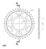  Cour RFE - 488 38 - BLK JTR488 - 38 1 - 5353 38 - Sort 38 tænder Kronhjul