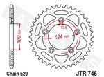  Cour RFE - 743 39 - BLK 50 - 32152 39 50613 - 39 - Sort 39 tænder Kronhjul