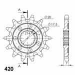  PSB CST - 560 14 50 - 13027 14 - 14 tænder Udgange gearhjul
