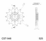  PSB CST - 948 15.2 - 15 tænder Udgange gearhjul