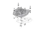 Kit de fixare Bagajerie Pour Top case TRAX sur ALU-RACK