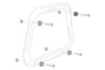 Kit de fixare Bagajerie Pour valises AERO ABS sur support EVO