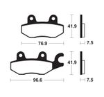 Plaquettes de freins métal fritté - MF455