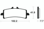 Plaquettes de freins Racing métal fritté - MSR341