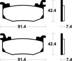 Plaquettes de freins Performance métal fritté - MF512