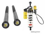  EXTREME 2 shock absorber + EXTREME cartridge (+25 mm) - Black - Yellow Suspension kit