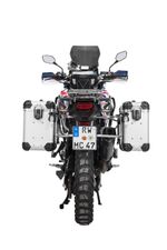  Komplettset ZEGA Evo 31/38 - Grauer Halter inklusive - Grau eloxiert Seitenkoffer