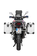  Komplettset ZEGA Evo 38/45 - Graue Halterung inklusive - Graue anodisierte Oberfläche Seitenkoffer