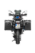  ZEGA Evo X mit Offset 45/45 - Schwarze Halterung inklusive - Schwarz eloxiert Seitenkoffer