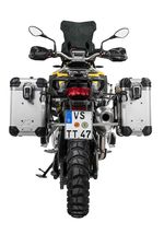  Komplettset ZEGA Evo 31/38 - Graue Halterung enthalten - Grau eloxiert Seitenkoffer