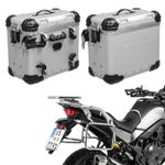  Compleet ZEGA Evo 38/38 Kit - Inclus grijze steun - Geanodiseerd grijs Zijkoffer
