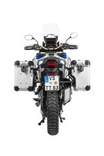  ZEGA Evo X mit Offset 38/38 - Schwarze Halterung inklusive - Grau eloxiert Seitenkoffer