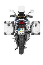 Komplettset ZEGA Evo 38/45 - Grauer Halter inklusive - Grau eloxiert Seitenkoffer