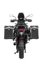  Komplettset ZEGA Evo 38/45 - Schwarze Halterung inklusive - Schwarz eloxiert Seitenkoffer