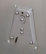 Kit de fixare Bagajerie Plaque base montage accessoires - Argent