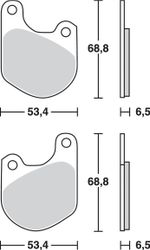  Organische Basis Bremsbeläge