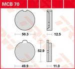  Organische Basis Bremsbeläge