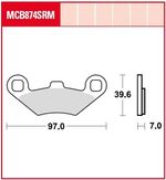  Geperst Metaal Remblokken