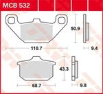  Organische basis Remblokken