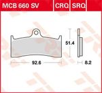 Plaquettes de freins Métal Fritté