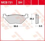  Organische basis Remblokken