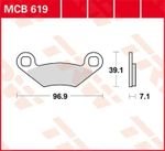  Organische basis Remblokken