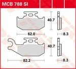 Plaquettes de freins Métal Fritté