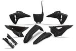 Kit plastiques complet avec protections de fourche - noir