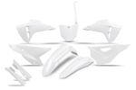 Kit plastiques complet avec protections de fourche - blanc mat