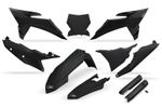 Kit plastiques complet avec protections de fourche - noir