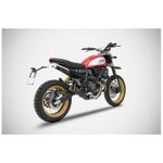 Silencieux bas inox Zuma - embout inox noir