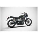  DOUBLE STAINLESS STEEL - black heat shield stainless steel tip Silencer