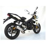 Silencieux conique bas inox - embout carbone