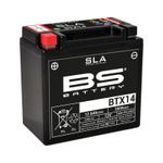 Batterie SLA YTX14-BS /BTX14 ferme Type Acide Sans entretien/prête à l'emploi